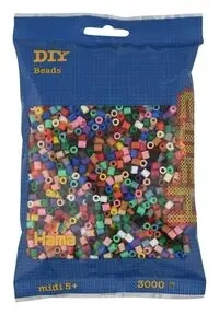 Hama Midi Koraliki w woreczku 3000 pastelowe
