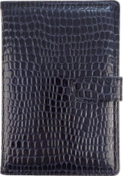 Kalendarz 2026 A5 dzienny z zapięciem krokodyl granatowy - Panta Plast kalendarze