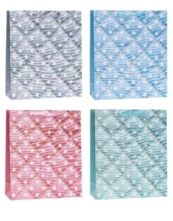 Torebka ozdobna 18x23x8cm graficzne mix ROZETTE