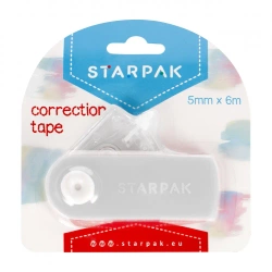 Korektor w taśmie 5mmx6mb - szary - Starpak