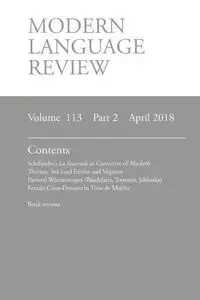 Modern Language Review (113 - Connon D. F.