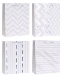Torebka ozdobna 31x42x12cm hot-stamp mix ROZETTE