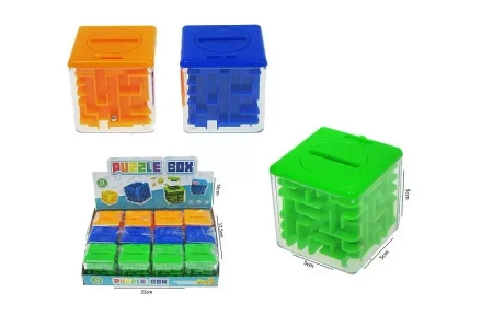 Kostka labirynt 5x5cm 3kol H13553 43822