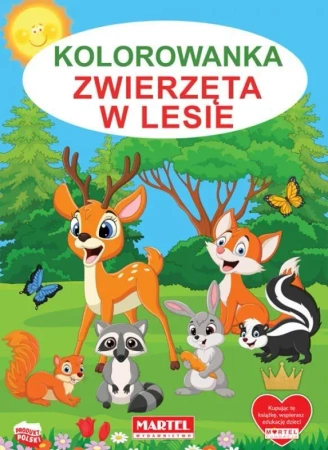 Kolorowanka. Zwierzęta w lesie - praca zbiorowa