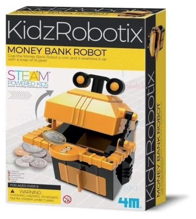 Zrób to sam. Skarbonka robot. - 4M