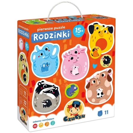 CzuCzu Pierwsze puzzle Rodzinki 15m+ - Bright Junior Media