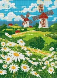 Diamentowa mozaika - Pole stokrotek 30x40cm - Ideyka