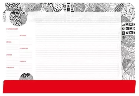 Podkład na biurko notes B3 - mandala do kolorowani - Tetis