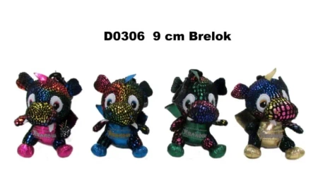 Brelok smok "Kraków" 9cm MIX - Sun-Day