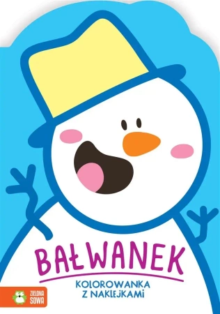 Zimowe kolorowanie. Bałwanek - Ewelina Protasewicz