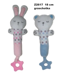 Zwierzeta grzechotka 18cm MIX - Sun-Day