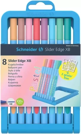 Długopis Slider Edge Pastel XB w etui 8 kolorów - Schneider