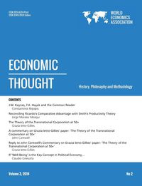 Economic Thought, Vol 3, No 2, 2014