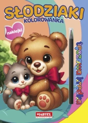 Kolorowanka z kredką Słodziki - praca zbiorowa