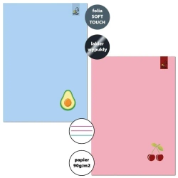 Zeszyt A5/32K 3lin kol 90g Awokado Wiśnia (10szt) - Bee-bee