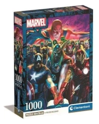Puzzle 1000 Compact Marvel the Avengers - Clementoni