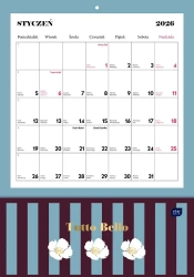 Kalendarz 2026 ścienny z kieszonką 28x40 Tutto - INTERDRUK