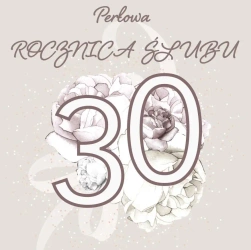 Karnet Swarovski kwadrat CL4408 Rocznica Ślubu 30 - Clear Creations