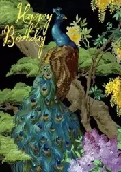 Karnet B6 z kopertą Urodziny Paw - Madame Treacle