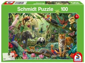 Puzzle 100 Kolorowa dżungla 112714 - Schmidt Puzzle