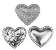 Dekoracje samoprzylepne serca 12szt - Titanum