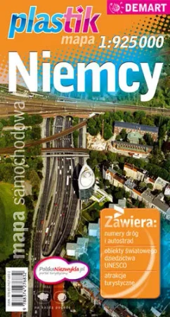 Niemcy  1:925 000 Plastik mapa - Opracowanie zbiorowe