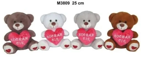 Miś z sercem 25cm MIX - Sun-Day