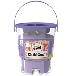 Piasek kinetyczny z foremką naturalny fioletowy - ChildGen