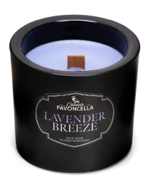 Świeczka sojowa Lavender Breeze czarna 170g - Pavoncella
