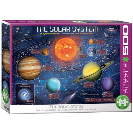 Puzzle 500 The Solar System Illustrated 6500-5369 - Eurographics