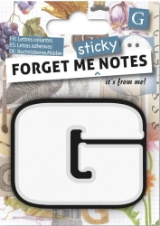 Forget me sticky notes kart samoprzylepne litera G - IF