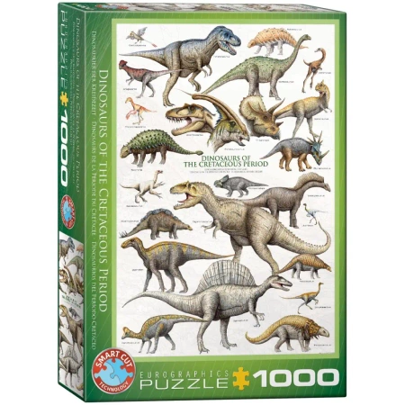 Puzzle 1000 Dinosaurs of Cretaceous Period 6000-0098 - Eurographics