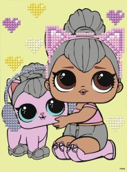 Diamentowa mozaika - LOL Kitty Queen 15x20cm - Ideyka