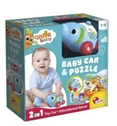 Carotina Baby - Puzzle słoń i samochodzik - Lisciani