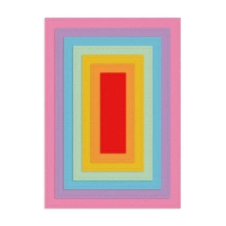 Zestaw wykrojników - Prostokąty 15x10cm 7szt - Dalprint dpCraft