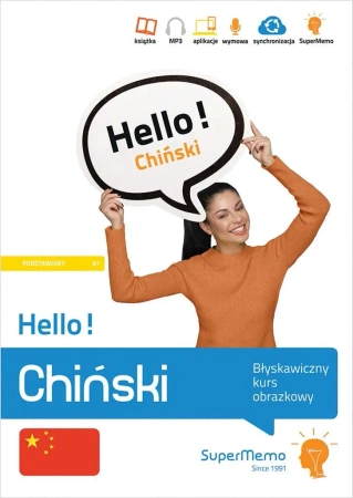 Hello! Chiński. Błyskawiczny kurs obrazkowy A1 - Natalia Wajda, SuperMemo World