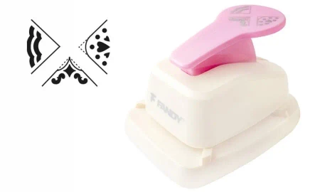 Dziurkacz ozdobny narożny 3w1 serce MIX - Fandy