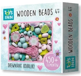 Koraliki drewniane kwiaty 450szt STnux