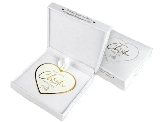 Pamiątka Chrzest w pudełku złoty - Pan Dragon