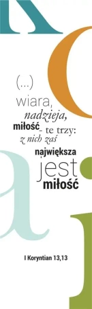 Zakładka duża - Wiara, nadzieja, miłość - Szaron