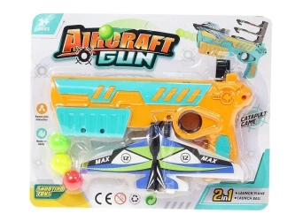Pistolet na piłeczki piankowe z wyrzutnią samolot. - ADAR