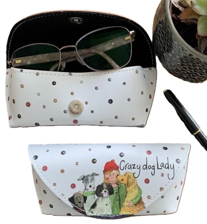 Etui na okulary GL10 Crazy Dog Lady Psiara - Alex Clark