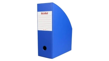 Pojemnik na dokumenty niebieski 10cm - Biurfol