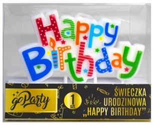 Zestaw świeczek urodzinowych Happy Birthday - GoParty