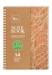 Kołonotatnik A4/80K kratka korek - Tetis