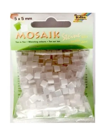 Kamyczki Ton in Ton 5x5mm biały - Galeria Hobby