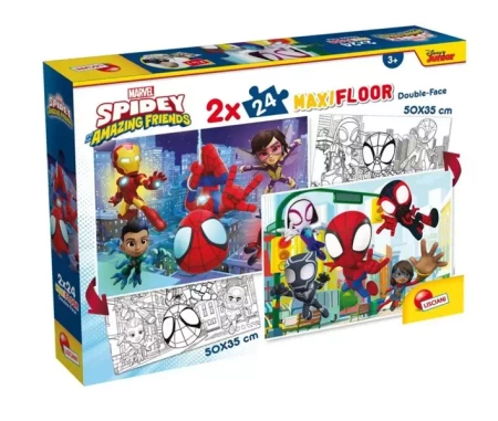Puzzle 2 x 24 podłogowe Spidey - Lisciani