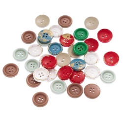 Drewniane guziki 2cm 35szt - Dalprint dpCraft