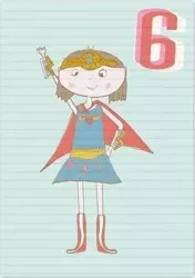 Karnet B6 z kopertą Urodziny 6 dziewczynka - Museums & Galleries