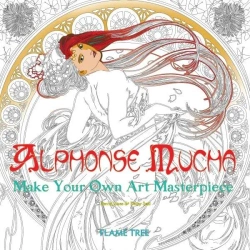 Kolorowanka Alphonse Mucha - Daisy Seal